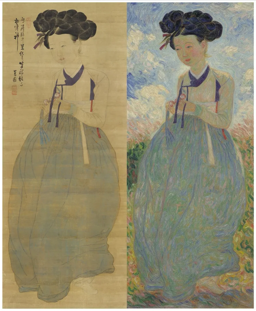 신윤복<미인도>xDGIST AI