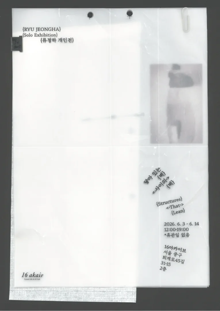 류정하 : 닿아 있는 벽 사이의 벽 Structures That Lean